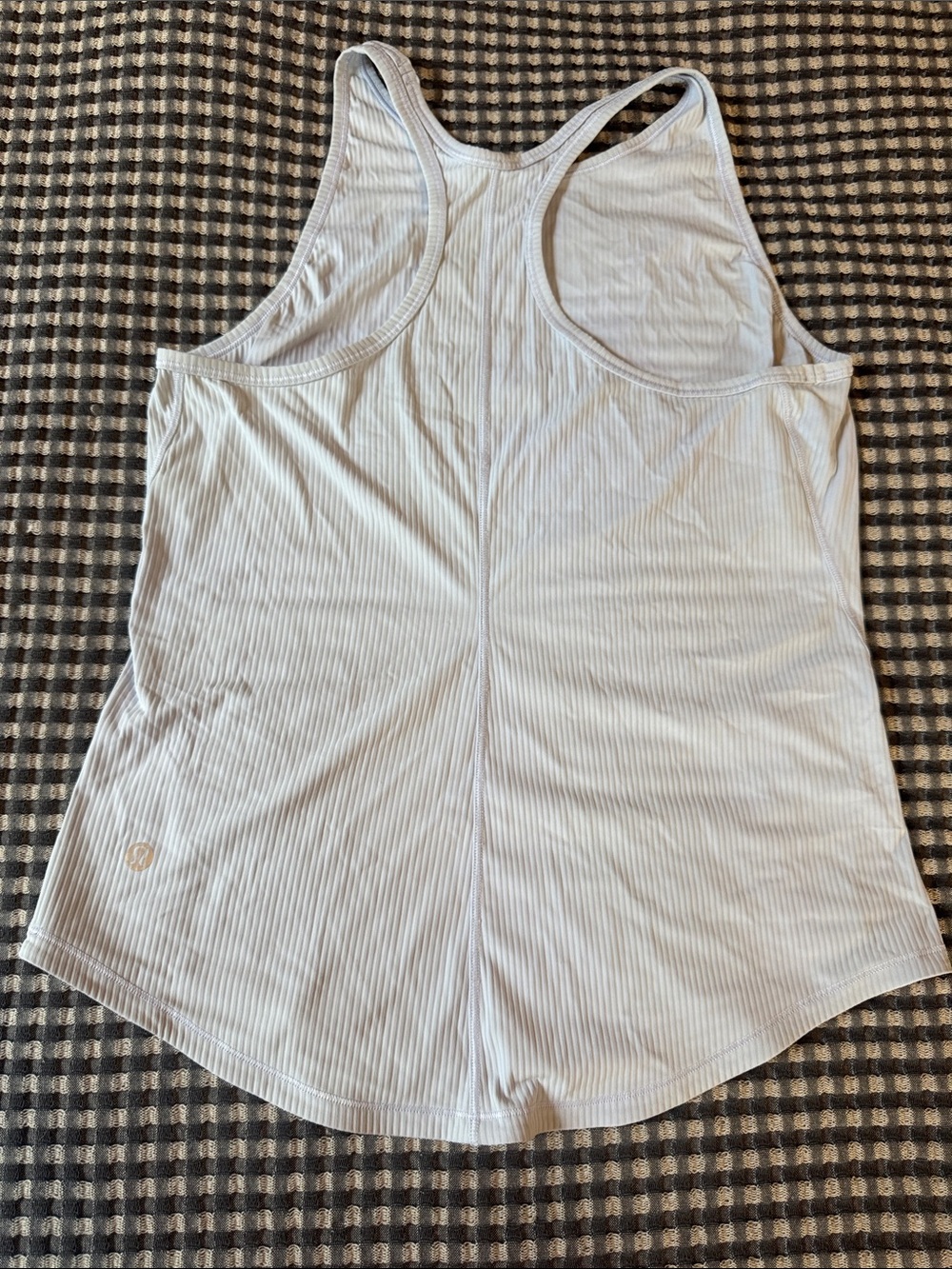 lululemon athletica Light Gray Ribbed Racerback Tank - Picture 2 of 2